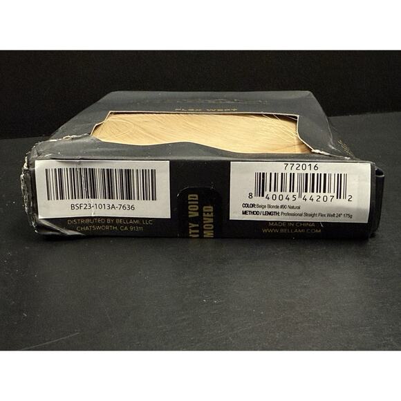 Bellami Flex Weft 24” Beige Blonde #90 Remy Hair Extensions 175g Brand New! - Picture 4 of 8